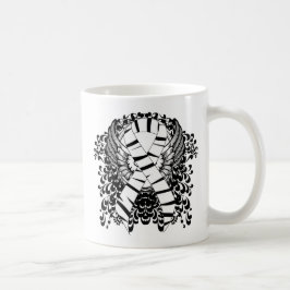 Caneca De Café Fita de Impressão Zebra com Asas