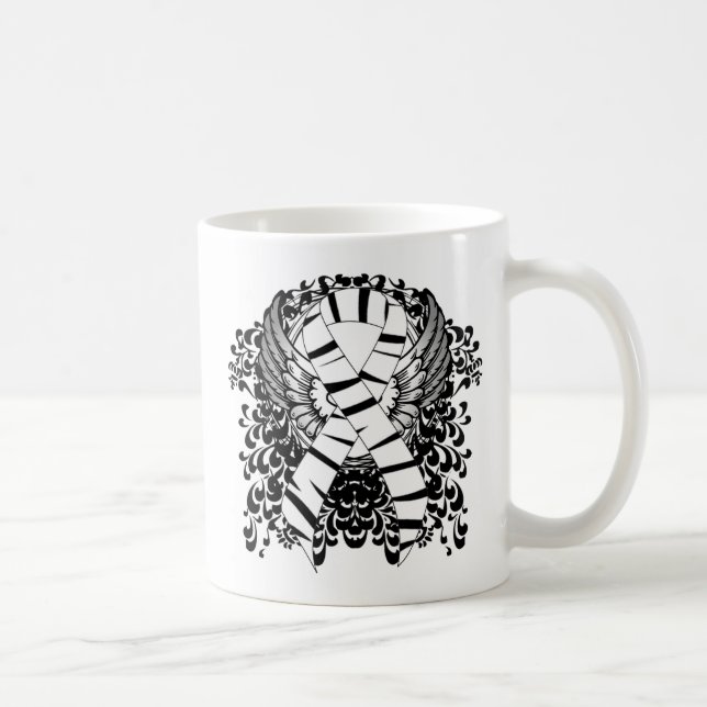 Caneca De Café Fita de Impressão Zebra com Asas (Direita)