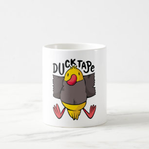 Caneca De Café Fita de Pato Engraçado