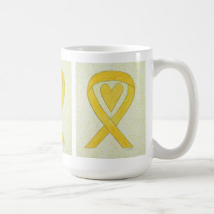 Caneca De Café Fita de Sensibilização Amarela Fita Personalizada