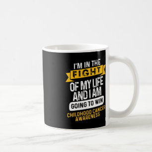 Caneca De Café Fita de Sensibilização para o Cancer infantil s3