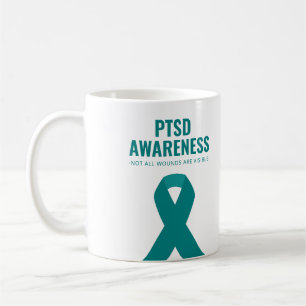 Caneca De Café Fita de Teto de Consciência PTSD