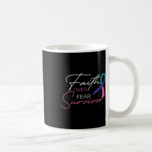 Caneca De Café Fita do Cancer de Luta do cancer