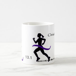 Caneca De Café Fita do roxo da maratona das mulheres meia