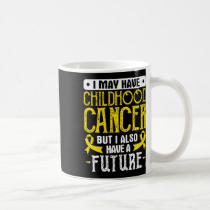 Caneca De Café Fita Dourada Conscientização do Câncer Infantil