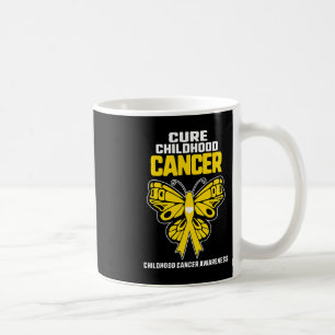 Caneca De Café Fita Dourada de Conscientização sobre a Cura do Câ