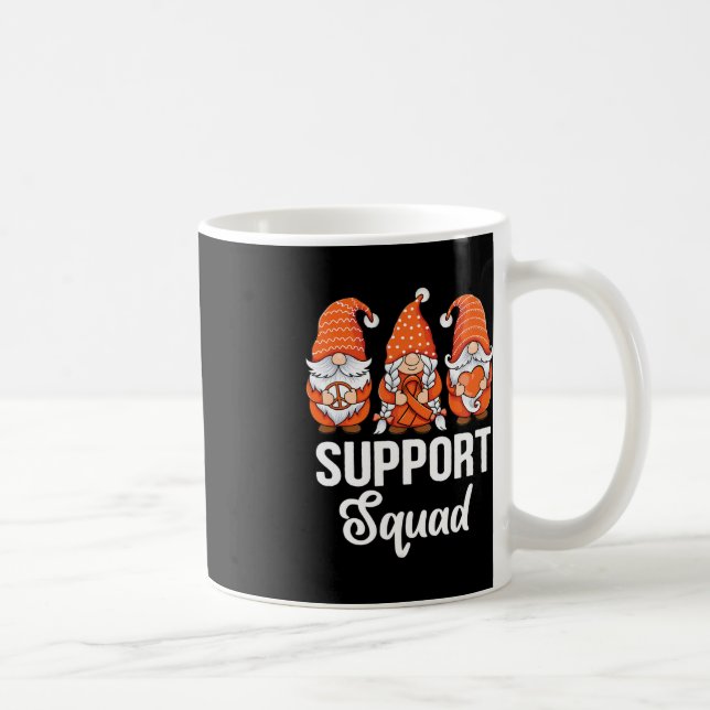 Caneca De Café Fita laranja Gnomos apoiam sobreviventes da Leucem (Direita)
