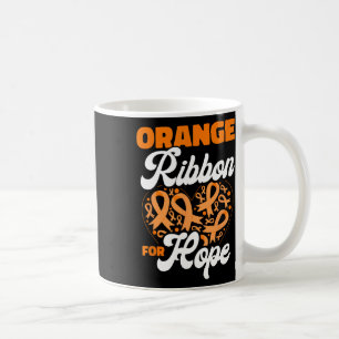 Caneca De Café Fita Laranja para Esperança Conscientização do Cân