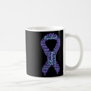 Caneca De Café Fita Mês De Sensibilização Para A Prevenção Do Sui