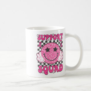 Caneca De Café Fita Rosa de Consciência do Cancer de Mama de Supo