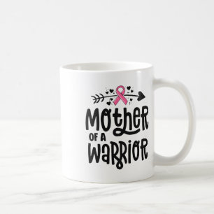Caneca De Café Fita Rosa do Câncer de Mama de uma Família de Guer
