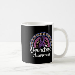 Caneca De Café Fita Roxa de Conscientização sobre Superose Drogad
