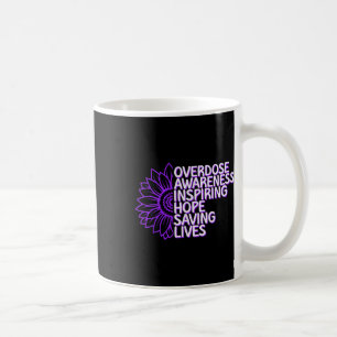 Caneca De Café Fita Roxa de Conscientização sobre Superose Vício 