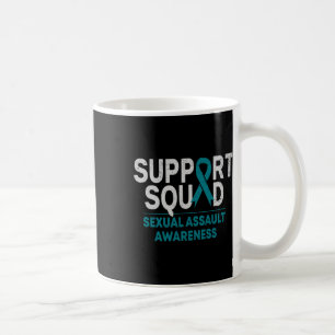 Caneca De Café Fita Teal Mês de Sensibilização de Ual-Ual de Supo