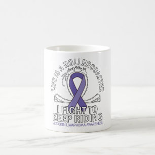 Caneca De Café Fita violenta do cancer do Linfoma Hodgkin