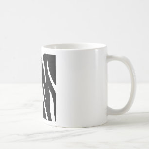 Caneca De Café Fitas brancas e pretas
