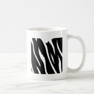 Caneca De Café Fitas brancas e pretas