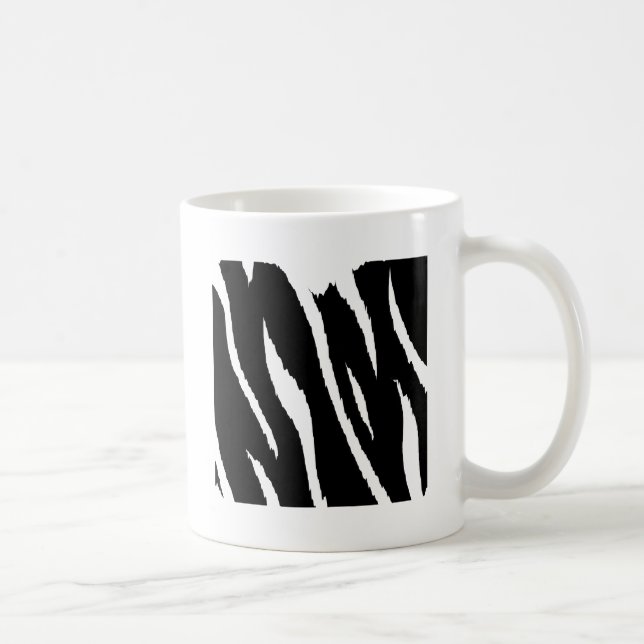 Caneca De Café Fitas brancas e pretas (Direita)