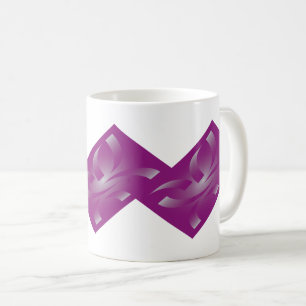 Caneca De Café Fitas magentas