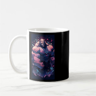 Caneca De Café Fitness Academia Bodybuilder Anime Urso Wo