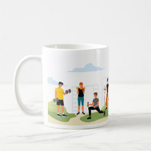 Caneca De Café Fitness ao Ar Livre