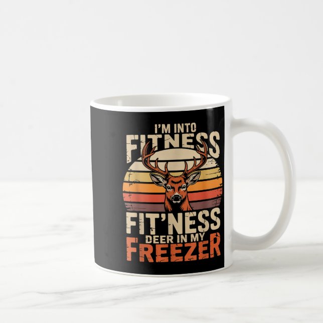Caneca De Café Fitness Deer In My Zer Deer Hunting  (Direita)