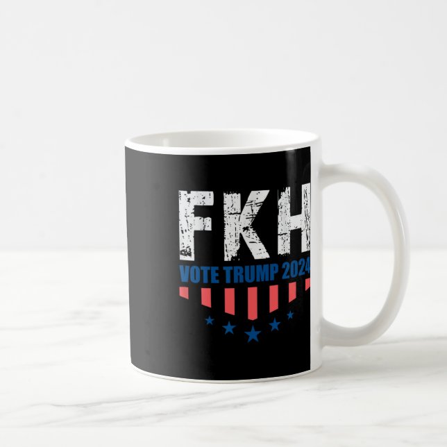 Caneca De Café Fkh Trump 2024 Foxtrot Kilo Hotel Funny (Direita)