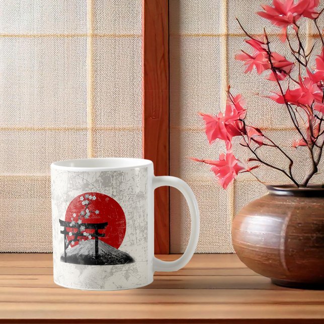 Caneca De Café Flag e Symbols of Japan ID153 (Criador carregado)