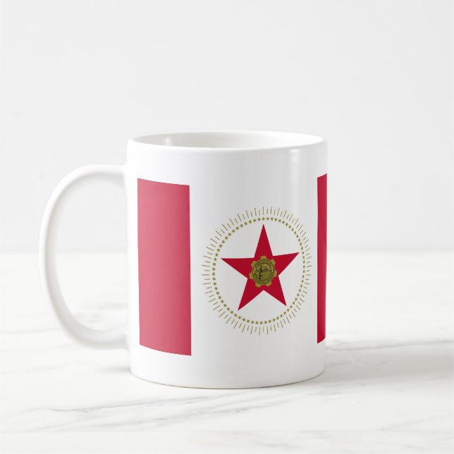 Caneca De Café Flag of Birmingham, Alabama Coffee Mug (Esquerda)