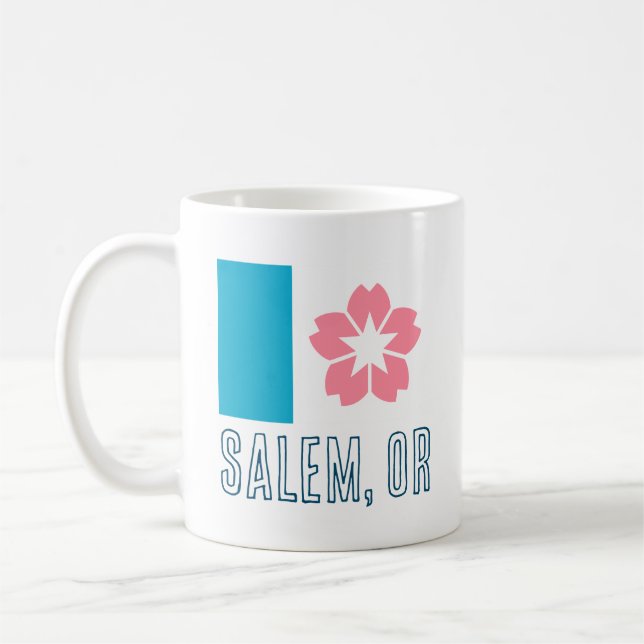 Caneca De Café Flag of Salem, Oregon (Esquerda)