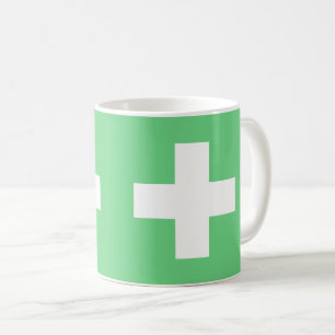 Caneca De Café Flag of Switzerland modified - Suíça Suisse -