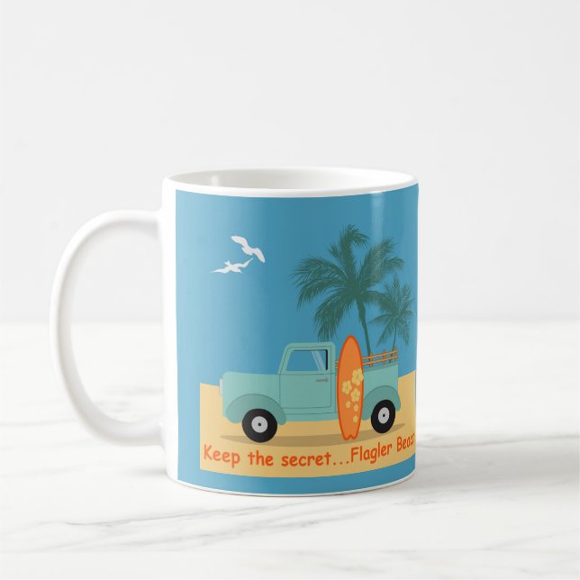 Caneca De Café Flagler Beach Mantém O Segredo Mug (Esquerda)