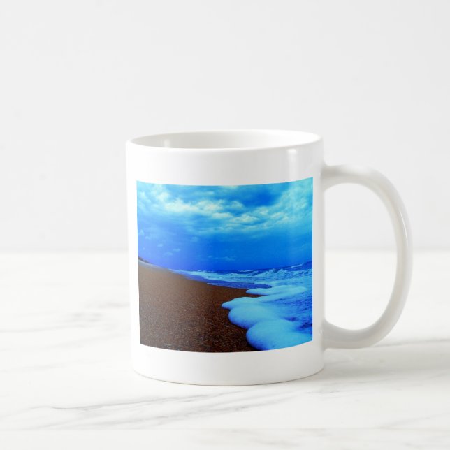 Caneca De Café Flagler Beach Shoreline (Direita)