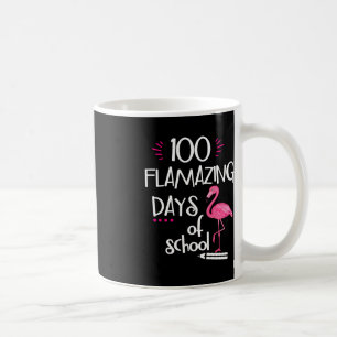 Caneca De Café Flamingo 100 Dias Incríveis Da Escola 100º Dia De