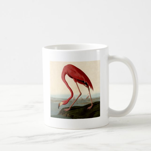 Caneca De Café Flamingo Americano de Audubon (Direita)