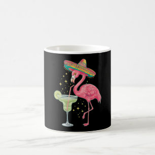 Caneca De Café Flamingo Bebendo Margarita Poncho Mexicano Engraça