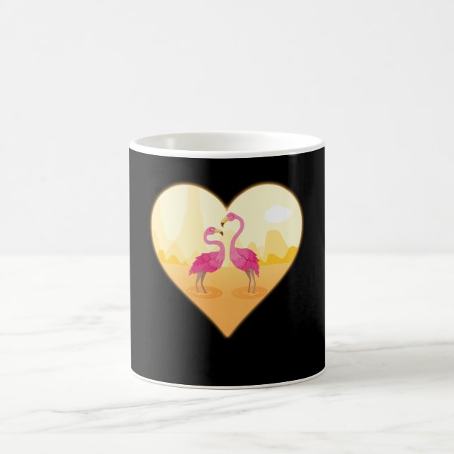 Caneca De Café Flamingo Bird Flamingos Cute Birds Flamingo Gift (Centro)