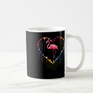 Caneca De Café Flamingo Bonito No Amor Cardíaco Por Pet Lovers Va