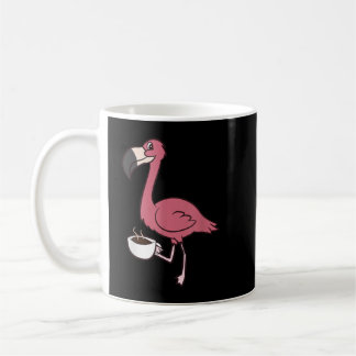 Caneca De Café Flamingo Com Bebendo De Café Engraçado