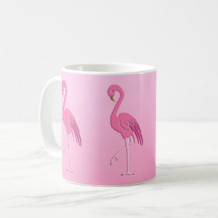 Caneca De Café Flamingo cor-de-rosa bonito