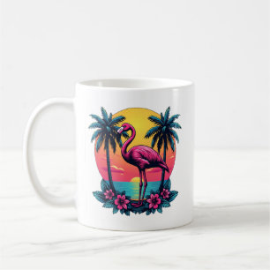 Caneca De Café Flamingo Cor-de-rosa - Mug de café tropical