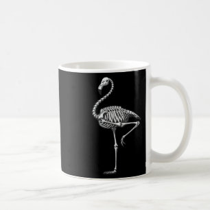 Caneca De Café Flamingo de Esqueleto Halloween