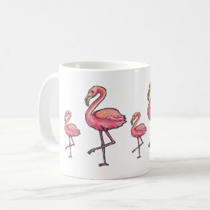 Caneca De Café Flamingo Feliz