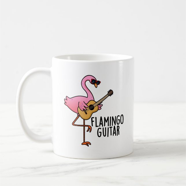 Caneca De Café Flamingo Guitar Música Encantada (Esquerda)