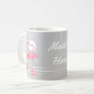 Caneca De Café Flamingo Love Madrinha de casamento mug