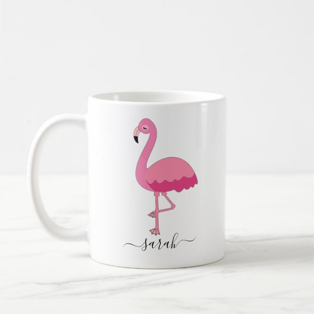 Caneca De Café Flamingo Mug Flamingo Coffee Mug Personalizado (Esquerda)