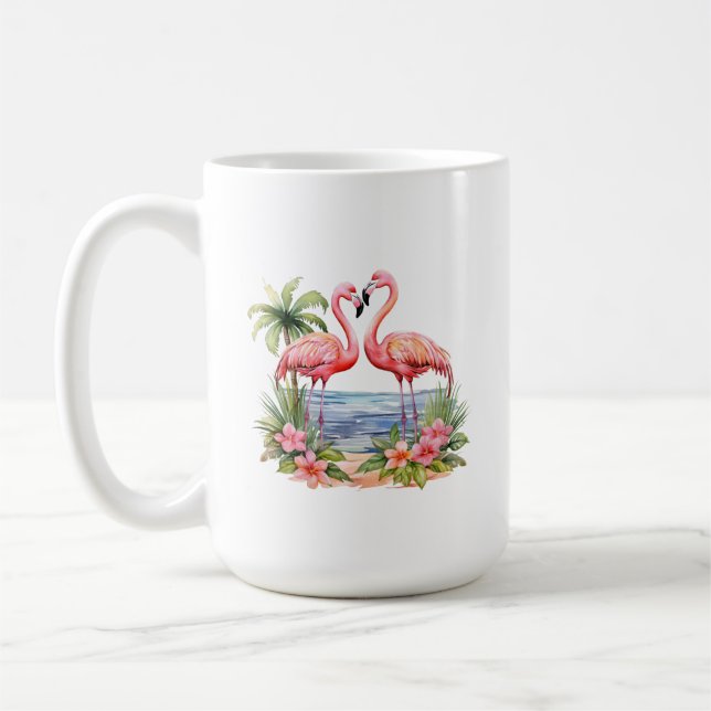 Caneca De Café Flamingo Mug Rosa (Esquerda)