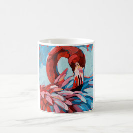Caneca De Café Flamingo Painting - Gift for Flamingo Lovers