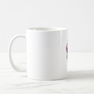 Caneca De Café Flamingo Patriótico Fogo de Artifício Design em Ve
