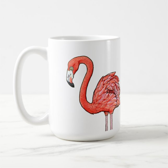 Caneca De Café Flamingo Rosa (Esquerda)